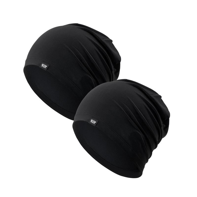 Longlong Breathable Skull Cap Men Do-Rag Lightweight Sweat Wicking Hat Head Wrap under Helmet Liner for Motorcycle Running Bandana Cycling