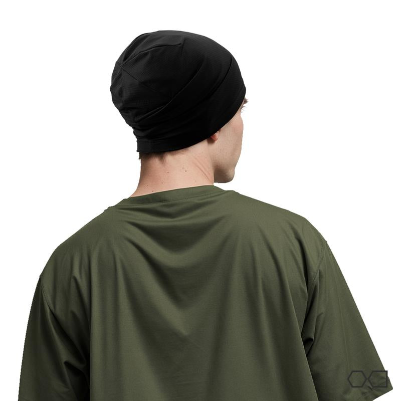 Longlong Breathable Skull Cap Men Do-Rag Lightweight Sweat Wicking Hat Head Wrap under Helmet Liner for Motorcycle Running Bandana Cycling
